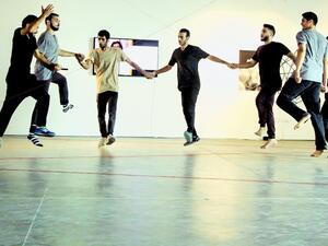 "Wujoud wa Hodoud" by Abd Al Hadi Abunahleh, which is a dance work that reflects the stories of eight Arab dancers, Studio8jo 
