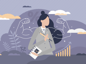 Powerful business female