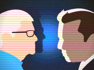 Elon Musk and Tim Cook