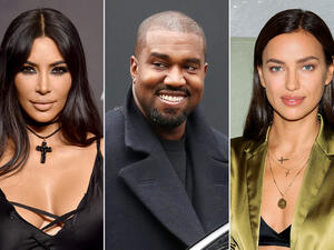 كيم كارداشيان وكانيه ويست وارينا شايك