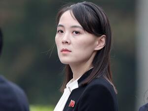  Kim Yo Jong, the sister of North Korean leader highlight possible talks to end-of-war declaration on the peninsula