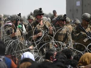 US troops at Kabul Airport 