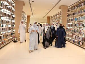 His Highness Sheikh Dr. Sultan bin Muhammad Al Qasimi, Member of the Supreme Council and Ruler of Sharjah, inaugurates the A Window to the Soul exhibition of Gibran Khalil Gibran in House of Wisdom.
