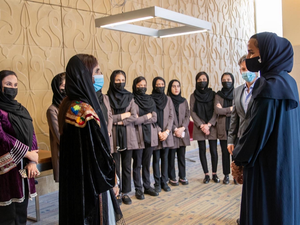 All-female Afghan Robotics Team Receive Scholarships To Study At Qatar Foundation With Joint Funding From Qatar Fund For Development