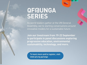 QF To Host Education-focused Virtual Events At United Nations General Assembly And Global Goals Week