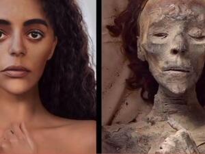 Queen Tiye: Astonishing Video Reimagining Her Face.. And First Picture of Her Temple