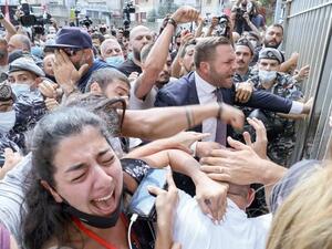 Scuffle in Beirut 