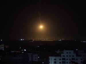 Israeli warplanes attack several sites in the southern city of Khan Yunis in the Gaza Strip