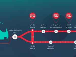 وتحظى متاجر "زووم" الجديدة بمواقع استراتيجية في محطة جبل علي ("ميناء وبرج نخيل" سابقاً) ومحطة ديسكفري جاردنز ومحطة الفرجان ومحطة مجمّع دبي للاستثمار ومحطة إكسبو 2020. "زووم" تفتتح خمسة متاجر جديدة في محطات مسار 2020 لمترو دبي