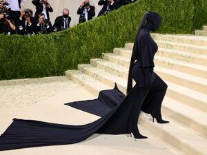 Kim Kardashian attends The 2021 Met Gala Celebrating In America: A Lexicon Of Fashion at Metropolitan Museum of Art on September 13, 2021 in New York City. Theo Wargo/Getty Images/AFP Kim Kardashian was hugely criticized over her Met Gala outfit