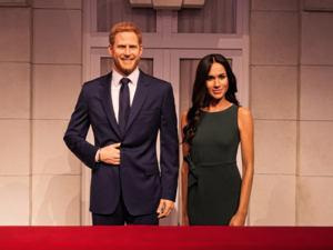 Prince Harry and Meghan Markle wax figures