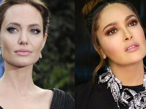 أنجلينا جولي وسلمى حايك