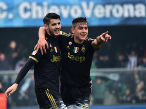 Alvaro Morata and Paulo Dybala (Photo: AFP)