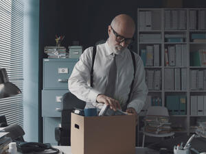 senior executive leaving his job