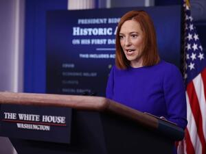 المتحدثة الصحفية باسم البيت الأبيض جين بساكي