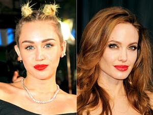 انجلينا جولي ومايلي سايريس