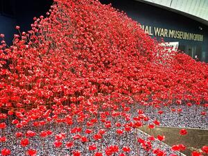The iconic poppy sculptures