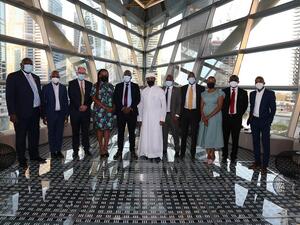 مركز دبي للسلع المتعددة يستقبل وزير الموارد المعدنية والتكنولوجيا الخضراء البوتسواني في بورصة دبي للماس