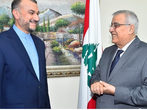 Abdallah Bou Habib (R) Hossein Amir-Abdollahian