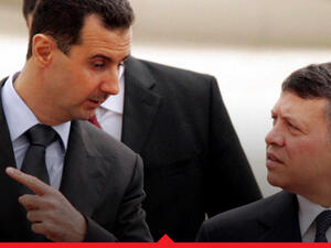 الملك عبد الله الثاني، والرئيس السوري بشار الأسد