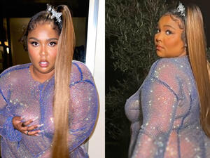 Lizzo completed her eye-catching look with soft pink nails Lizzo completed her eye-catching look with soft pink nails