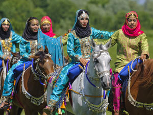 Traditional Omani traditional soldiers 