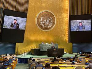 منبر الامم المتحده كلمة نارية لمحمد الكرد