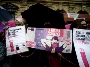 Thousands held protests against male violence against women