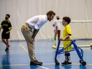 David Beckham Meets QF’s Ability Friendly Program Children