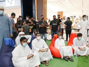 خلال الحدث إقبال كبير على منافسات بطولة فيفا 2022 في 06 مول