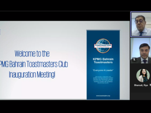 KPMG in Bahrain Toastmasters Club Receives Official Charter From ‘Toastmasters International’ Club
