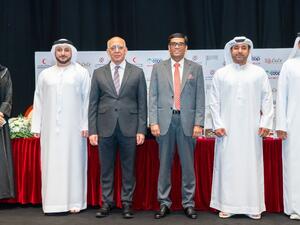 تعاون بين الهلال الأحمر الإماراتي وجامعة أبوظبي لتعزيز فعاليات حملة دعم التعليم  بالتنسيق مع جمعية أبوظبي التعاونية ومجموعة اللولو العالمية