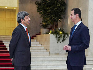 الأسد والشيخ عبد الله بن زايد