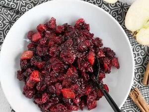 وصفات خريفية: صينية التفاح والكرانبيري 