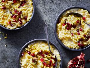 وصفات خريفية: بودنغ الأرز بالزبيب