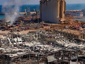 انفجار مرفأ العاصمة اللبنانية بيروت