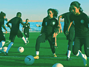Saudi female football players