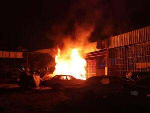  #التحالف: سقوط مقذوف معادٍ بالمنطقة الصناعية بأحد المسارحة في جازان.