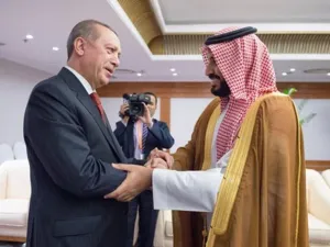 اردوغان وابن سلمان في قطر
