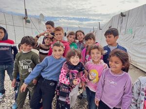 أطفال مخيمات اللاجئين السوريين 