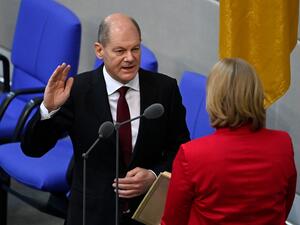 German new Chancellor Olaf Scholz