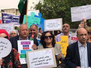 Encyclopedia.com described Khader as a woman who will be remembered as a prominent human rights lawyer and advocate in Jordan, as well as for her legal and developmental work among women and children.