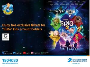 Burgan Bank Offers Its Buba Account Holders an Exclusive Chance to Watch the Movie “Sing 2” for Free at Grand Cinemas!