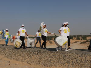 Under the Patronage of the Ministry of Climate Change and Environment Emirates Environmental Group rolls the 2nd leg of Clean-Up UAE at Ragayeb Area in Ajman