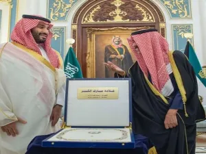 أمير الكويت وولي العهد السعودي