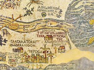 An old map of Madaba
