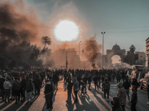 Protests outside Baghdad's Green Zone