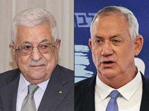 Abbas (L) Gantz