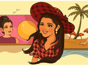 Soad Hosny marked in a Google's Doodle