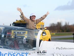 Belgian-British teenage pilot Zara Rutherford